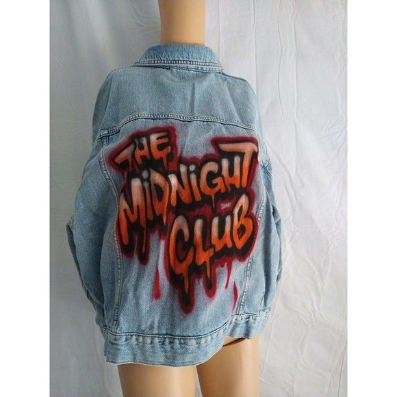 H&M Divided Jean Jacket The Midnight Club NWT size large - Picture 5 of 12